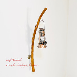 流木インテリア ランプや小物を飾れる天然流木の壁掛けスタンド ランタン 置物 北欧 照明 自然 N19 13枚目の画像