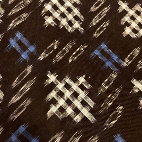 久留米絣の前開きロングジャケット 古布リメイク ジャケット 着物 