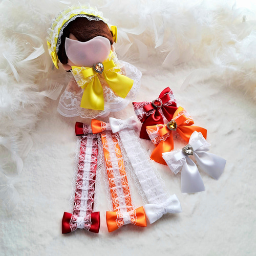 ぬい服 15㎝ ドール用リボン ヘッドドレス ぬい活 ドル活 推しぬい