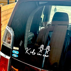 【選べるイラスト②】　ベビーインカー　キッズインカー　イラスト　海外風　おしゃれ　車　カーサイン　転写　ステッカー 7枚目の画像