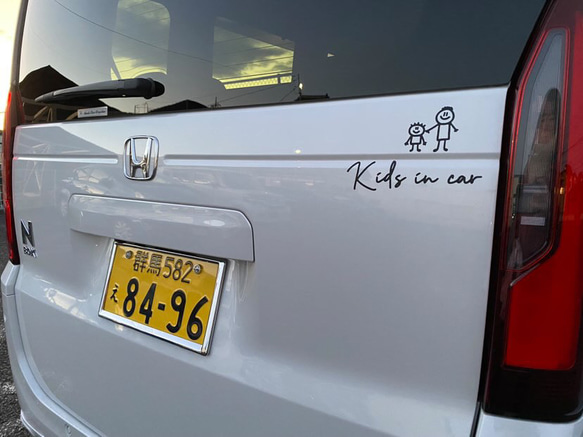 【選べるイラスト②】　ベビーインカー　キッズインカー　イラスト　海外風　おしゃれ　車　カーサイン　転写　ステッカー 5枚目の画像