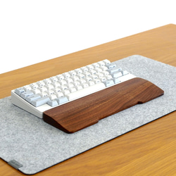 無垢材ウォルナット柾目HHKB用 手作りパームレスト兼キーボードルーフ オスモ 無垢材ウォルナット柾目HHKB用 手作りパームレスト兼キーボード