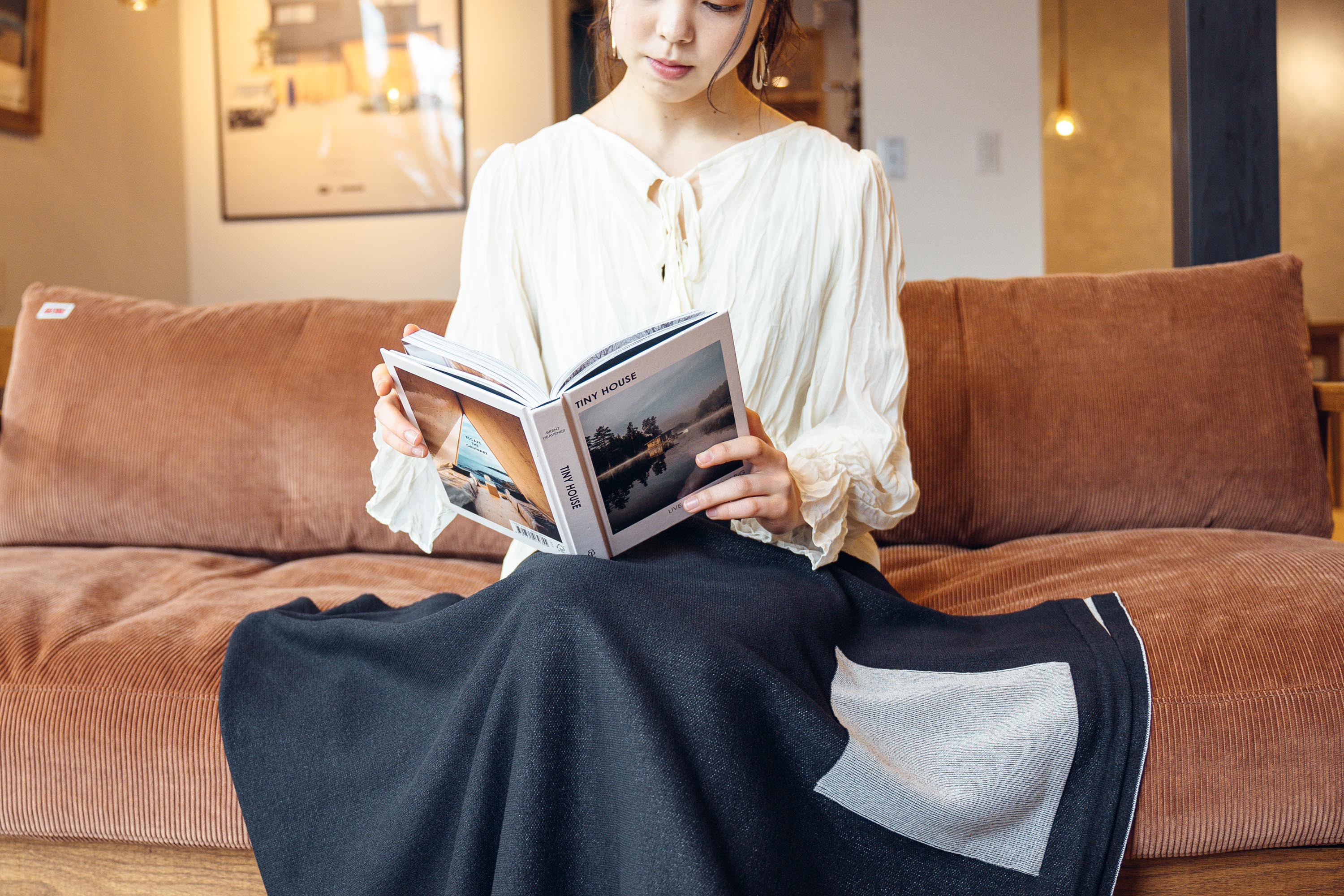 ☆冬ギフト 送料無料☆ CLEMATIS 人気和紙ニット リバーシブル和紙50％ストール たたきポケット