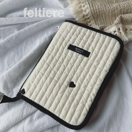 母子手帳ケース ヌビ ハート 黒 M 母子手帳ケース feltiere 通販