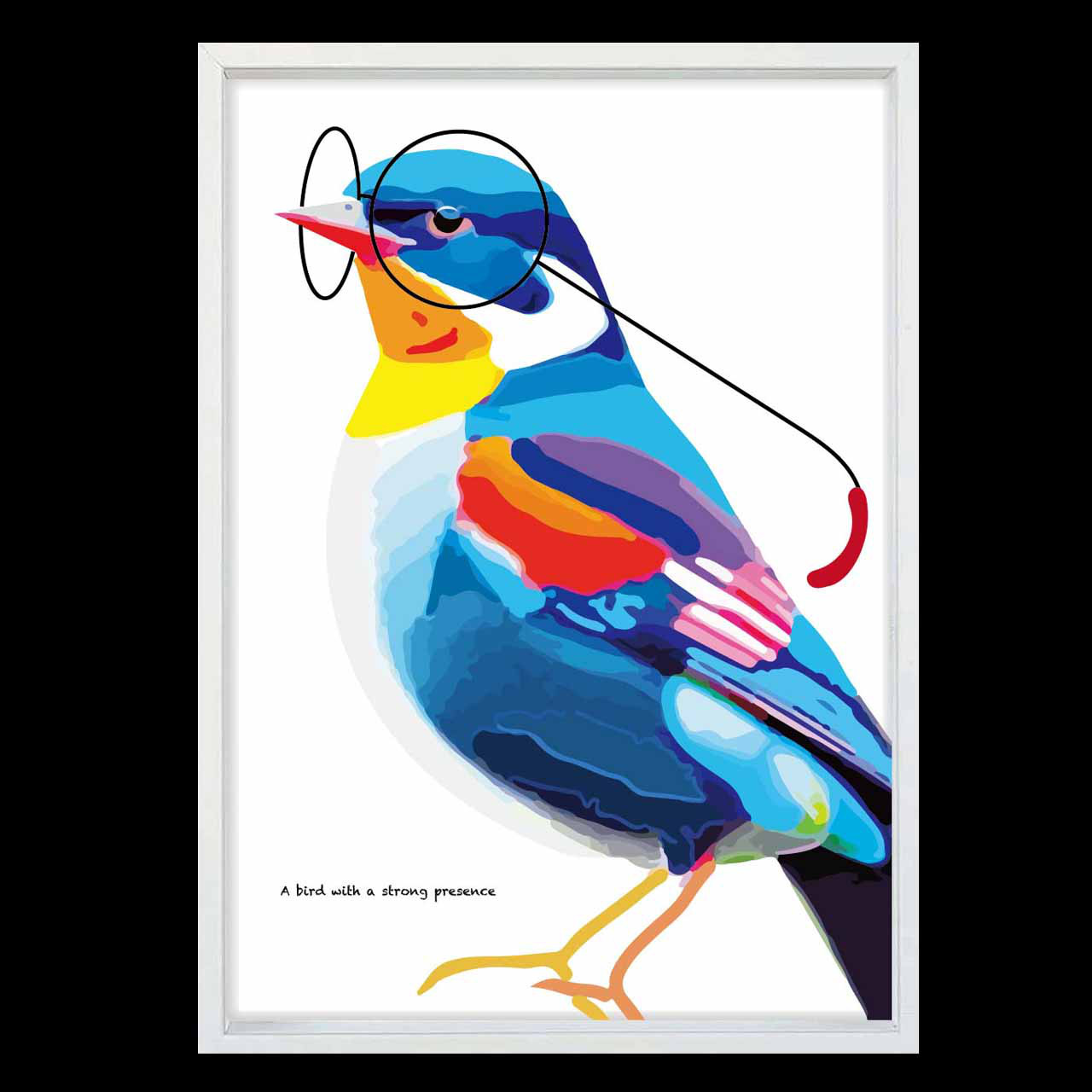 主張する鳥　お気に入り9400件突破　イラスト　ポスター　A4〜A0　 アートポスター　アート/sei検索　2977 6,290円