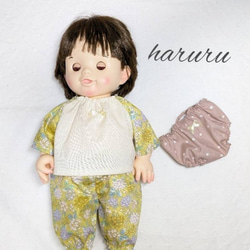 ぽぽちゃん、ちぃぽぽちゃん☆パジャマ（ピンクドット） その他人形