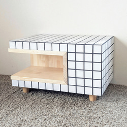 タイルテーブル　タイルキューブ　ローテーブル 3枚目の画像