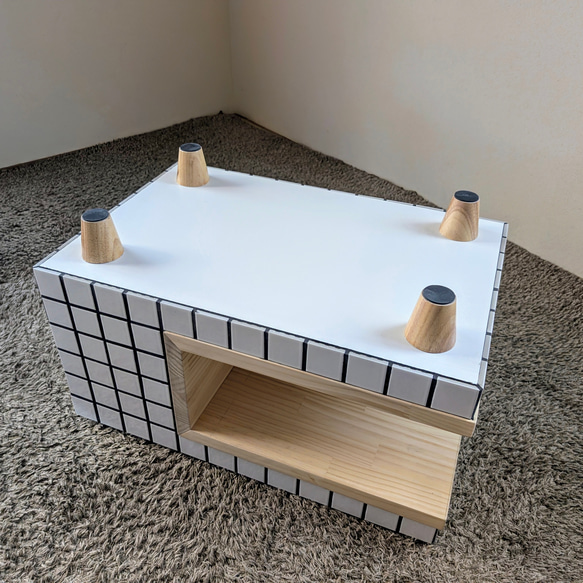 タイルテーブル　タイルキューブ　ローテーブル 6枚目の画像