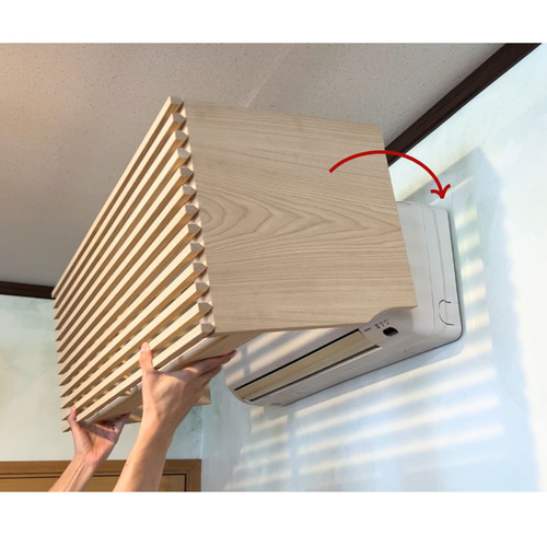 受注生産品】エアコン隠しボックス（ルーバー：白樺無垢材） その他
