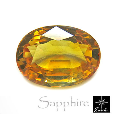 サファイア ルース イエローサファイア 1.6ct オーバルカット 天然石 9月 誕生石 trr165