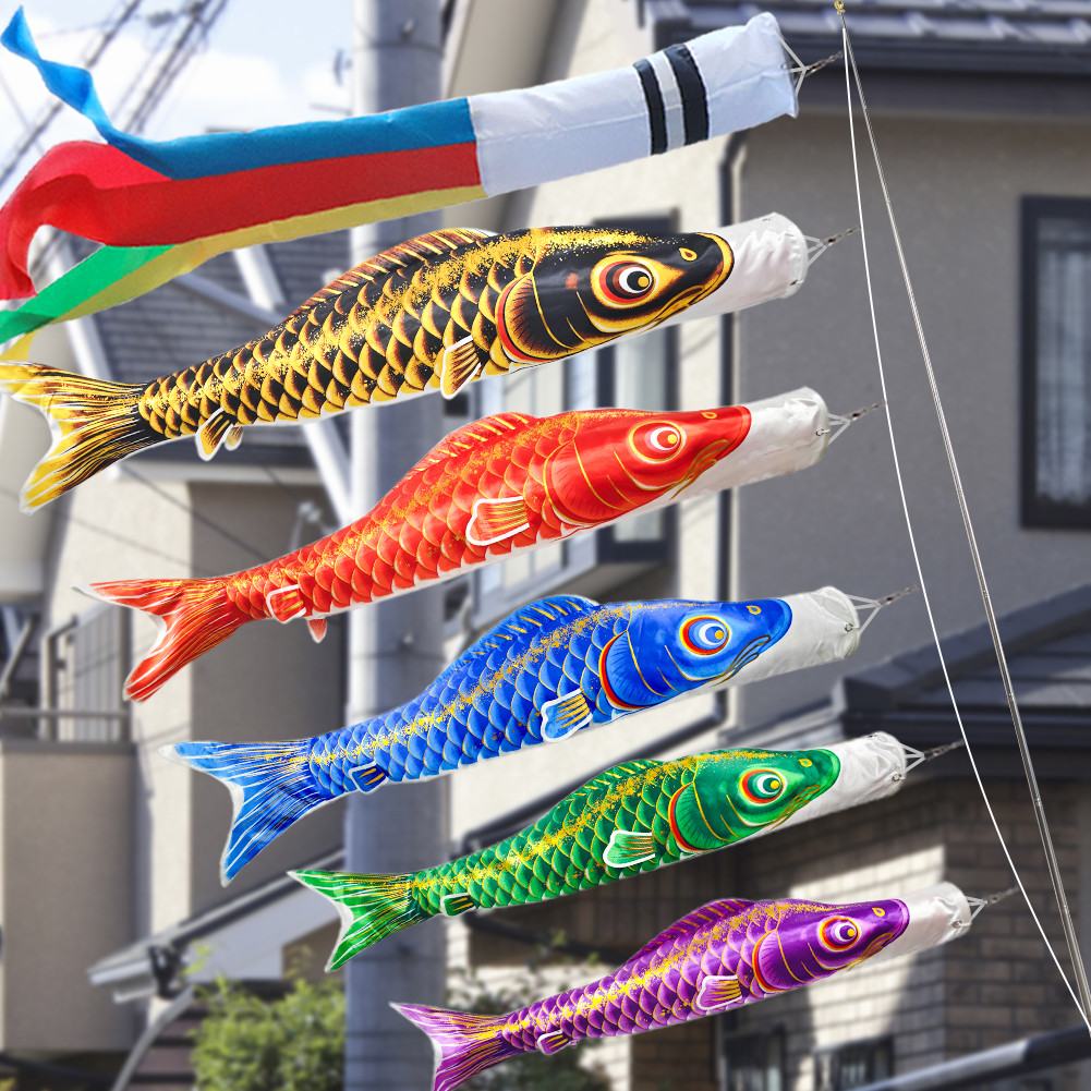 OKBABY 鯉のぼり こいのぼり ベランダ ポリエステル 1.3mセット ベランダ コンパクト 初節句