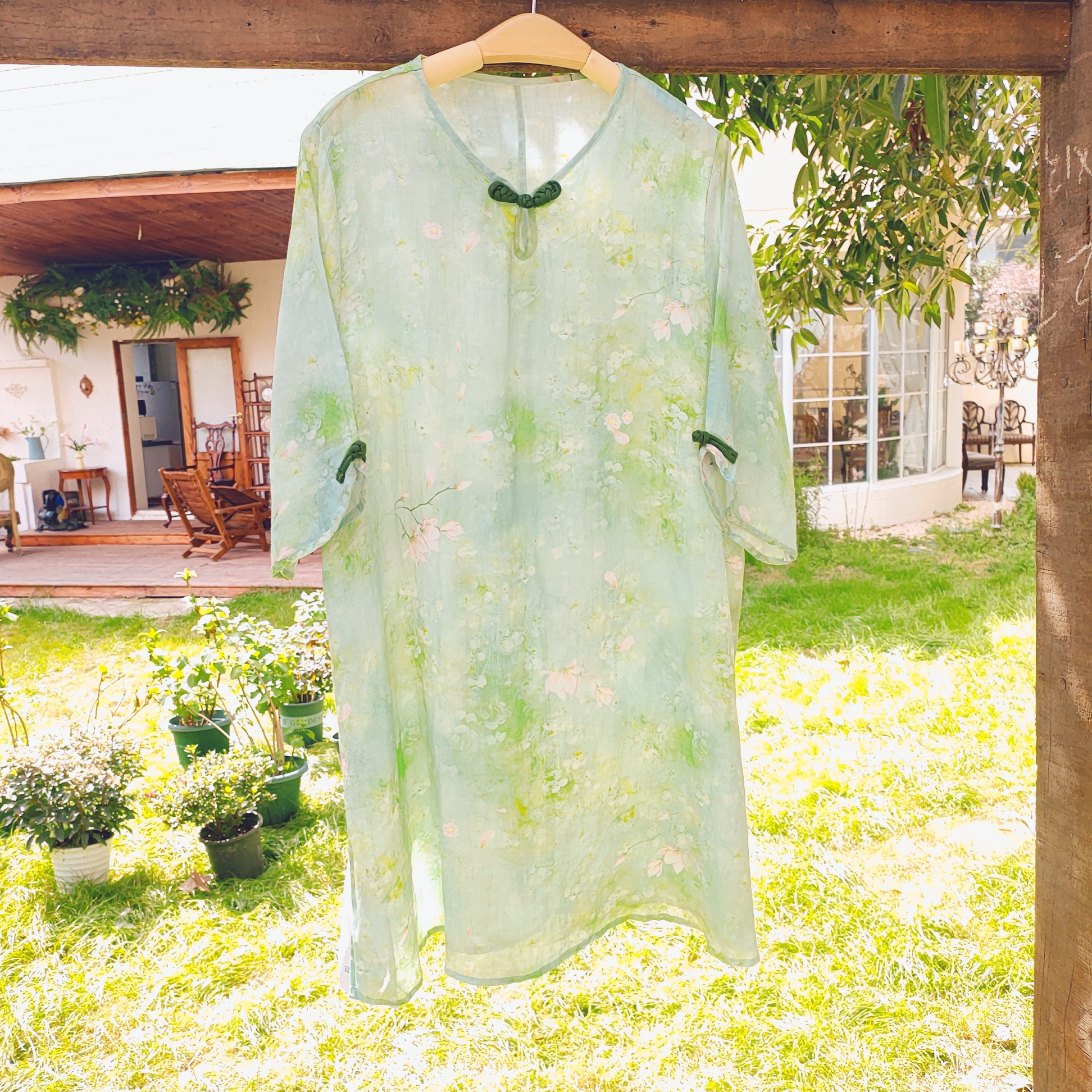 ラミー100％ 麻チュニック トップス 普通着 デート 春夏 通勤 女子会 7分袖 お出かけ 上品 シンプル カジュアル