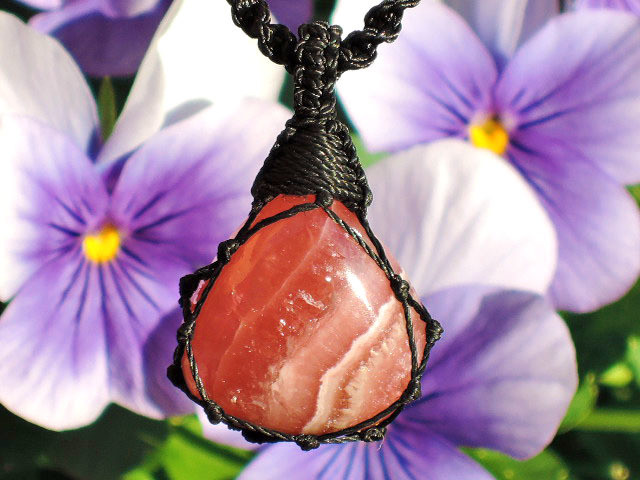 ★キュート！★ロードクロサイト36ct★天然石インカローズ★ピンクサファイア 淡水パール 他宝石★ネックレスペンダント★