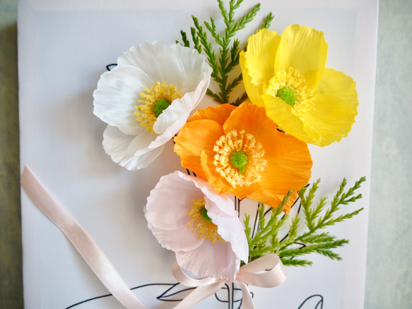 キャンバスの中の花束〜ポピー〜 9枚目の画像