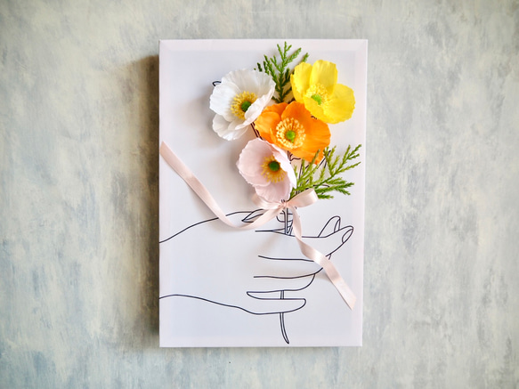 キャンバスの中の花束〜ポピー〜 2枚目の画像