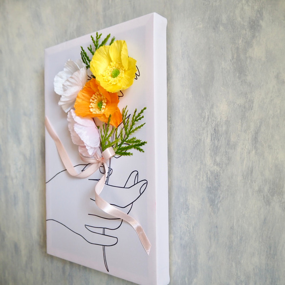 キャンバスの中の花束〜ポピー〜 5枚目の画像