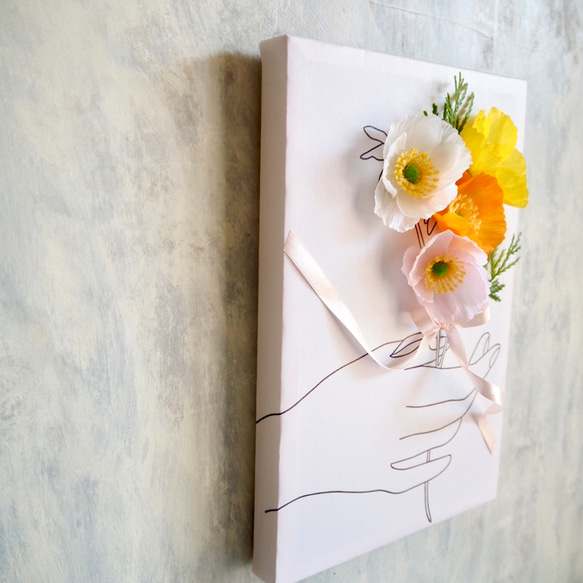 キャンバスの中の花束〜ポピー〜 7枚目の画像