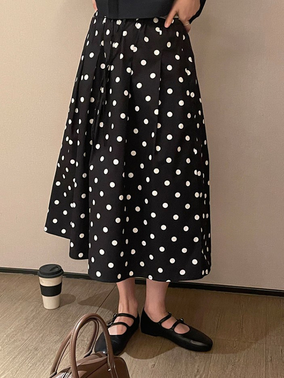 春夏の新製品 100%綿ロングスカート フランスレトロ半身スカート 