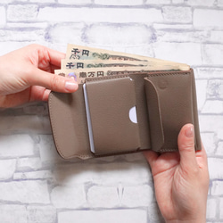 全てが入るミニ財布　ブラック 4枚目の画像