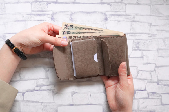 全てが入るミニ財布　ブラック 4枚目の画像