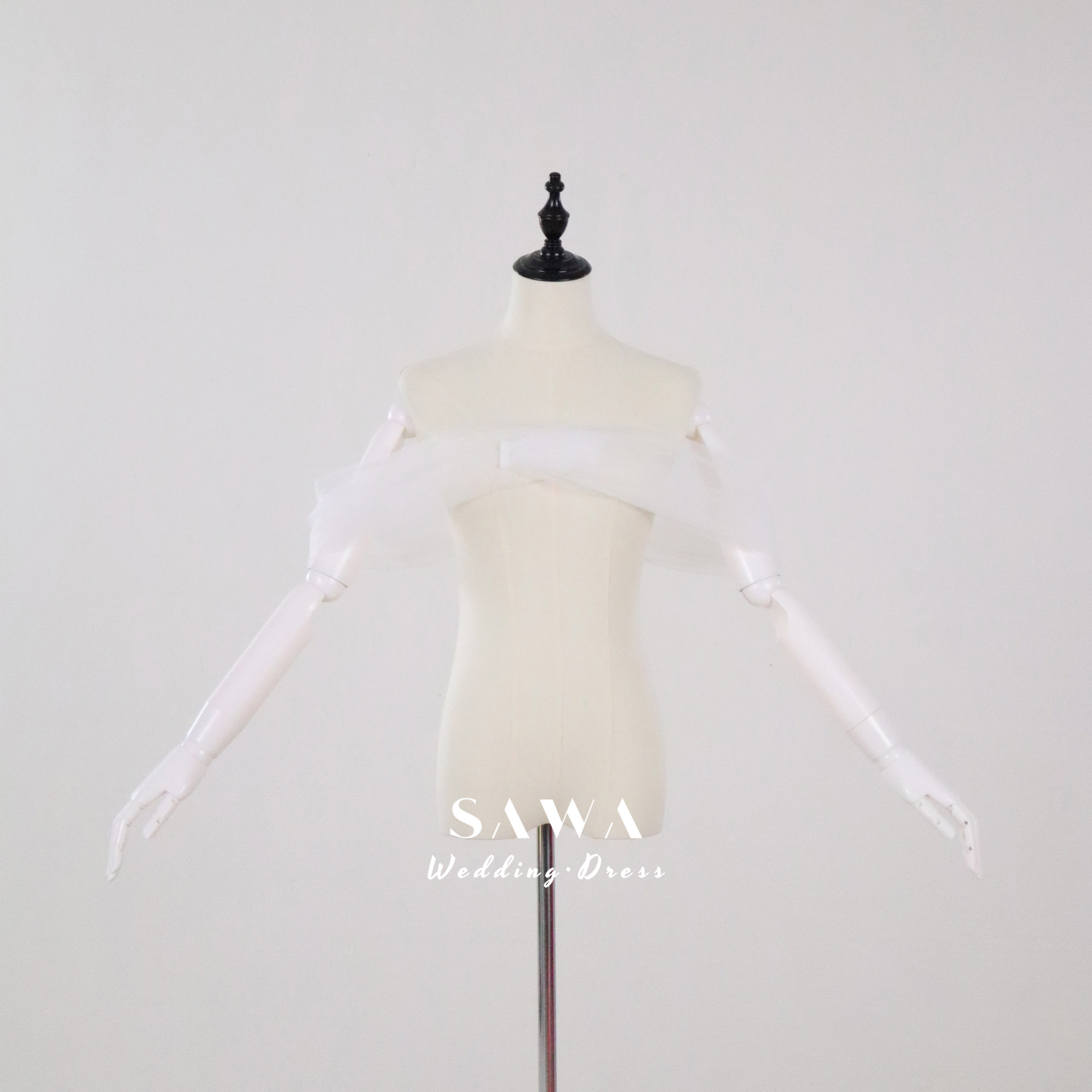 送料無料　チュール　二の腕カバー　オフショルダー付け袖　取り外し可能　大人気　可愛い　ドレス小物　上品　品質保証　結婚式