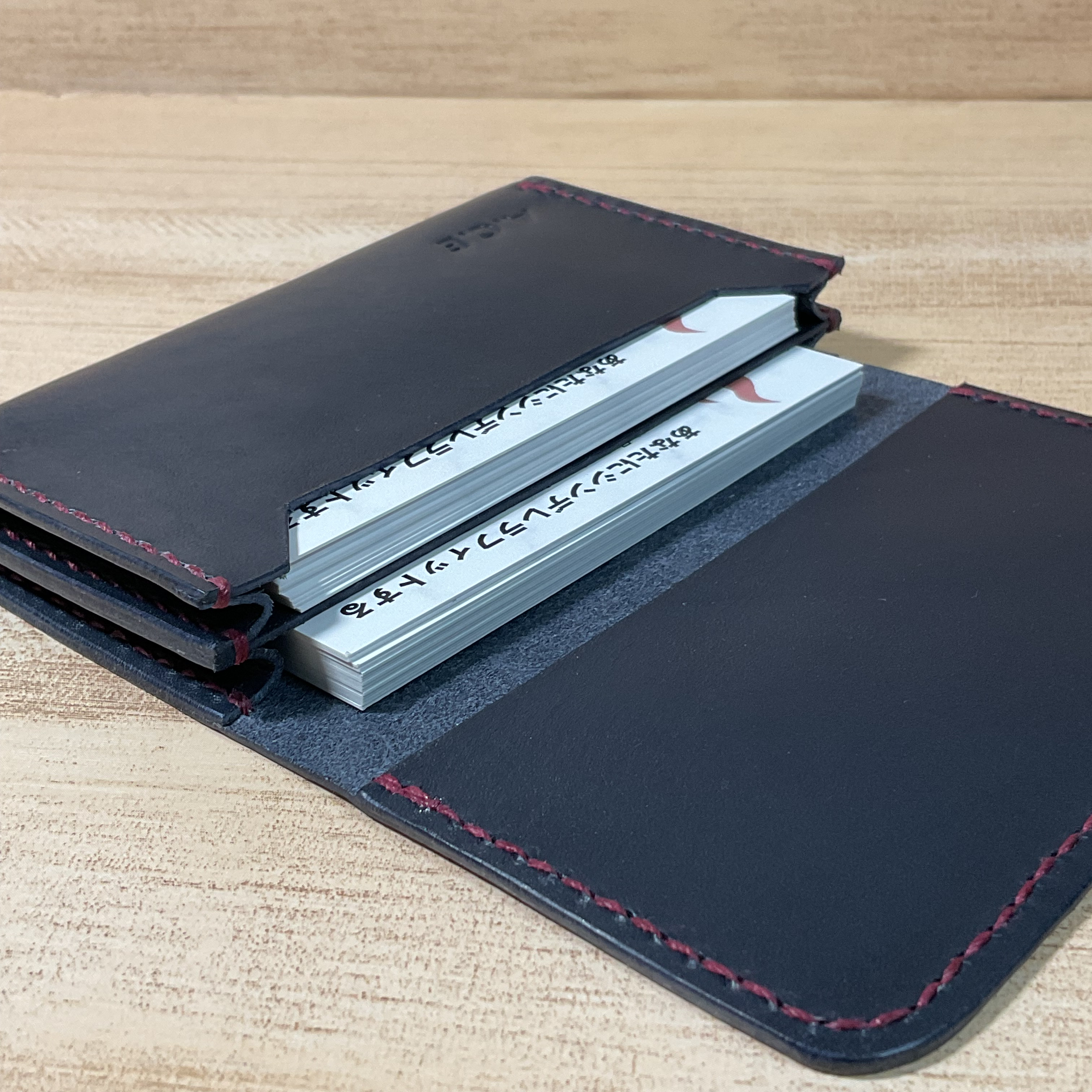 【B to B向け】本革ワイド名刺入れ