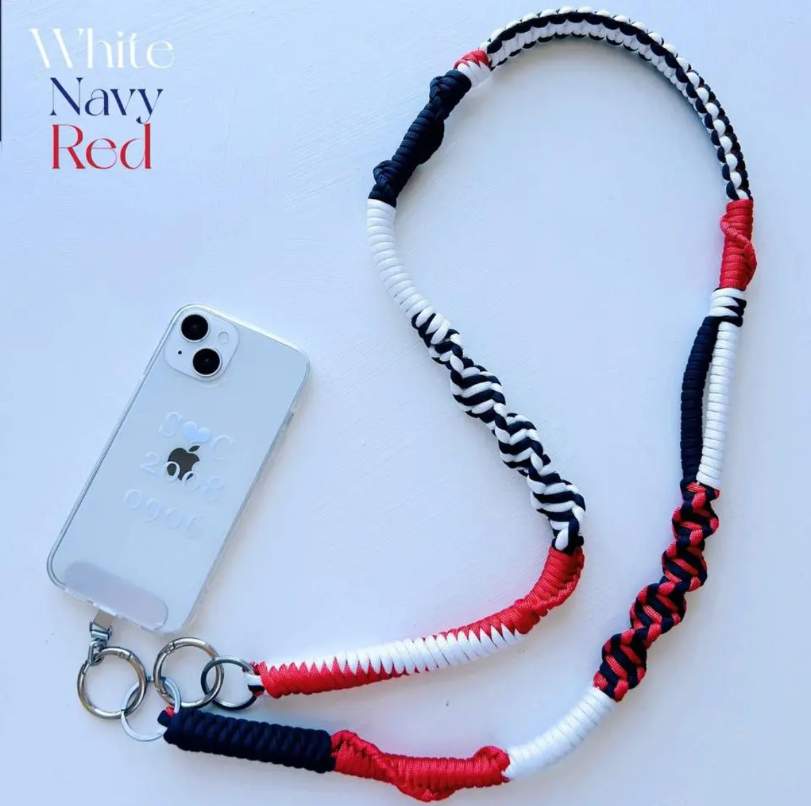 【受注制作】極太　スマホストラップ スマホショルダー　ストラップ　ショルダーストラップ　斜め掛け　パラコード