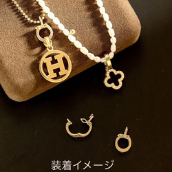 3個セット】14Kgf や18Kgf 製開閉可能ペンダントクリッカー ネックレス