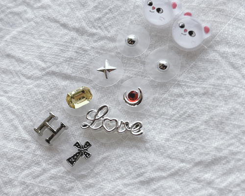 じゅんこりん様　耳つぼジュエリー 10枚セット 耳つぼジュエリー 10粒 スキズー 推し活 推しカラー ソンムル 耳