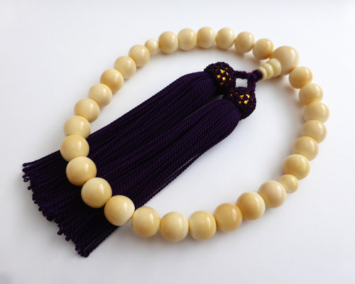 マッコウ鯨歯 約φ5-8㎜丸玉 ブレスレット