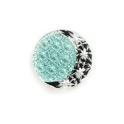 東京切子帯留　組切子　月姫　ブラックPG 6枚目の画像