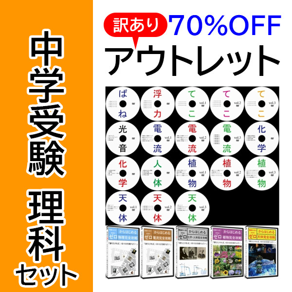 サントップアウトレット】暗記カードと相性抜群！中学受験理科