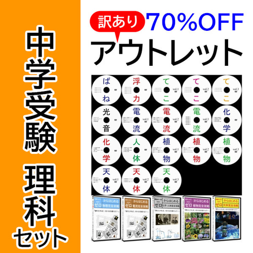 【激安サントップアウトレット】暗記カードを超えた中学受験フルセットDVD全71枚 激安サントップアウトレット】暗記カードを超えた中学受験フル