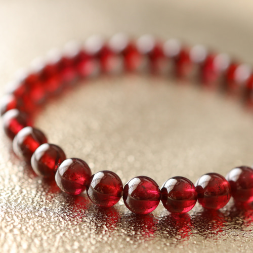 ☆スーパープレミアムブレス☆ロードライトガーネット：6ミリ