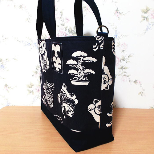 ハンドメイド和風デザイン トートバッグ 楽天市場】バッグ トートバッグ 大きめ 和柄 卒業式 袴 バッグ トート