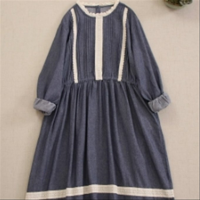 ゆったり とした ファッション 長袖 ワンピース