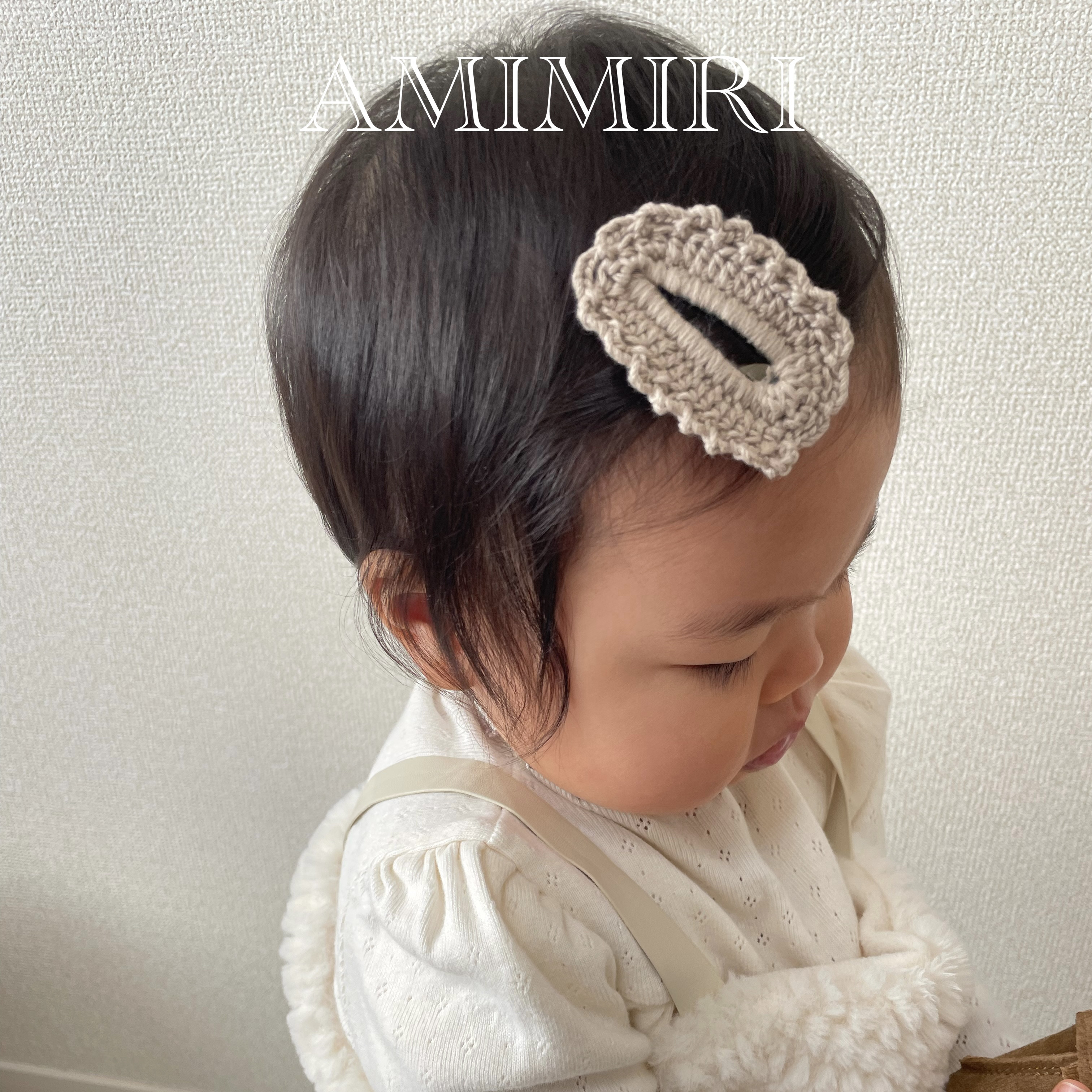 ベビー キッズ ヘアピン レース編みぱっちんピン 雑貨・その他 AMIMIRI