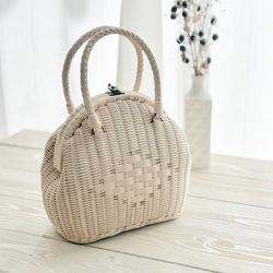 basket bag - round（light brown） 第1張的照片