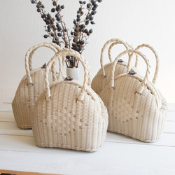 basket bag - round（light brown） 第10張的照片