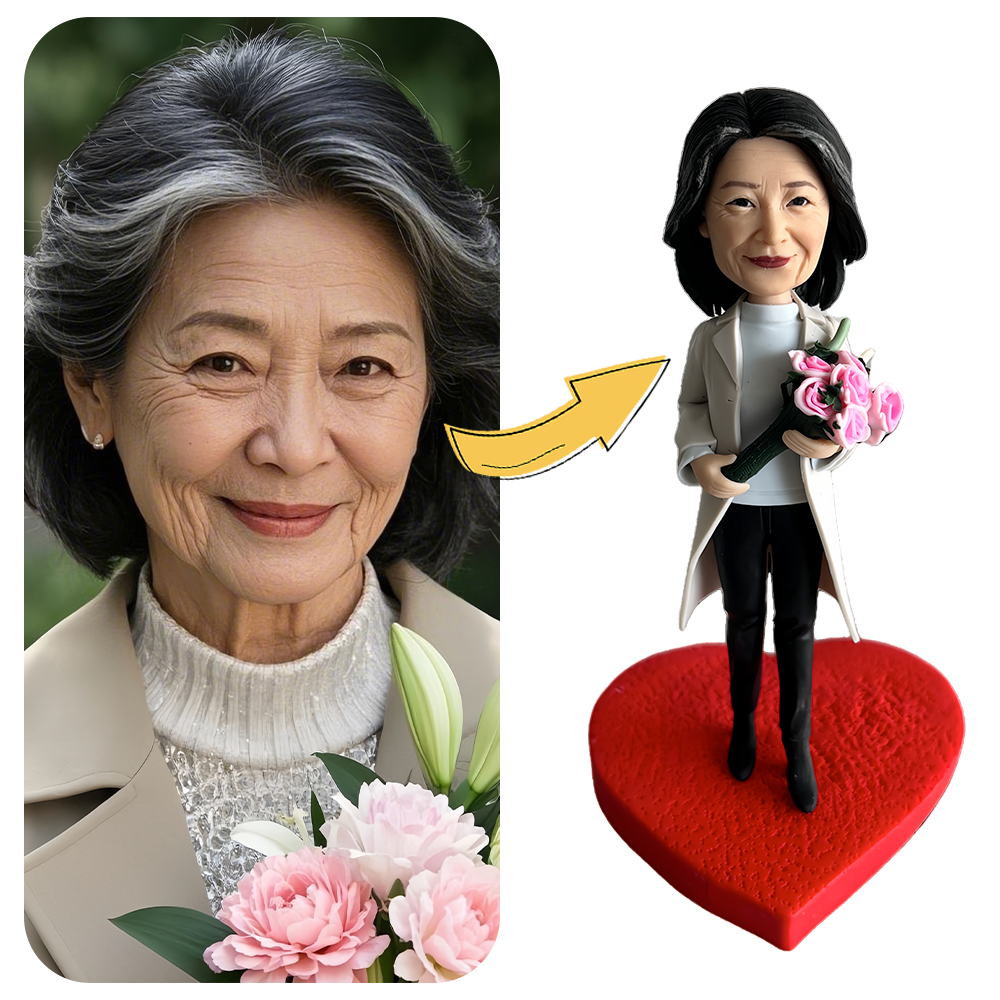 オリジナル フィギュア｜写真で作る ボブルヘッド 退職祝い 敬老の日 還暦プレゼント