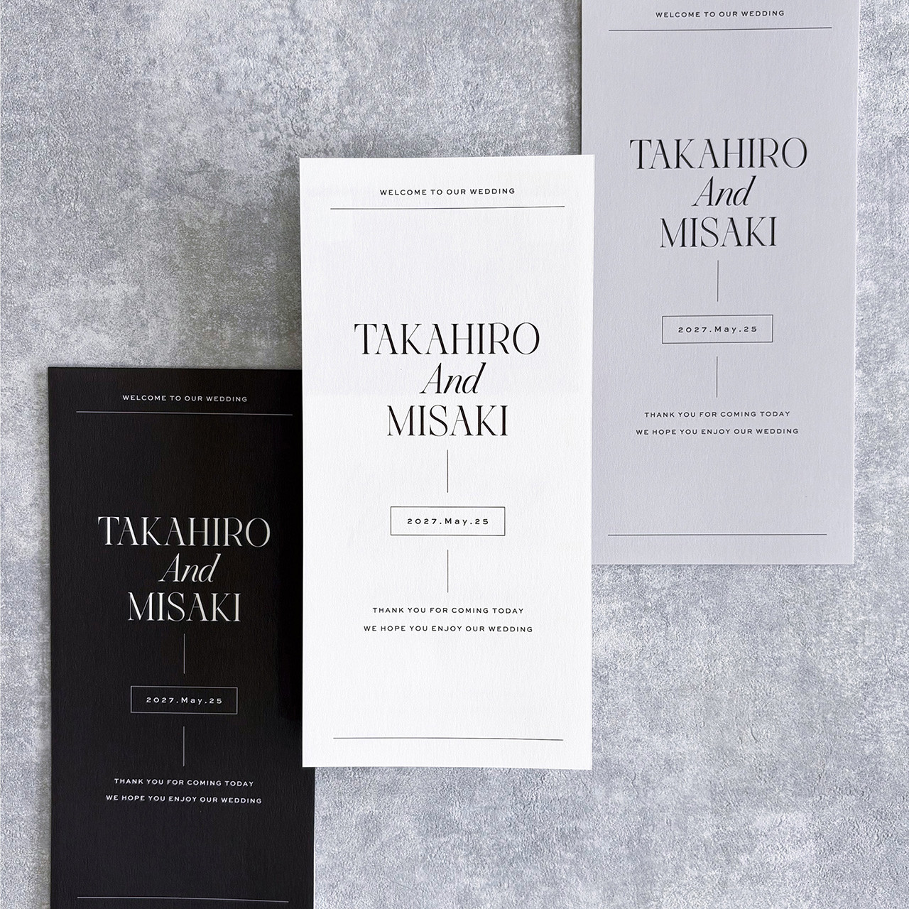 席次表 三つ折り 結婚式用 | メニュー表付き シンプル おしゃれ プロフィールブック | Urban T 9,800円