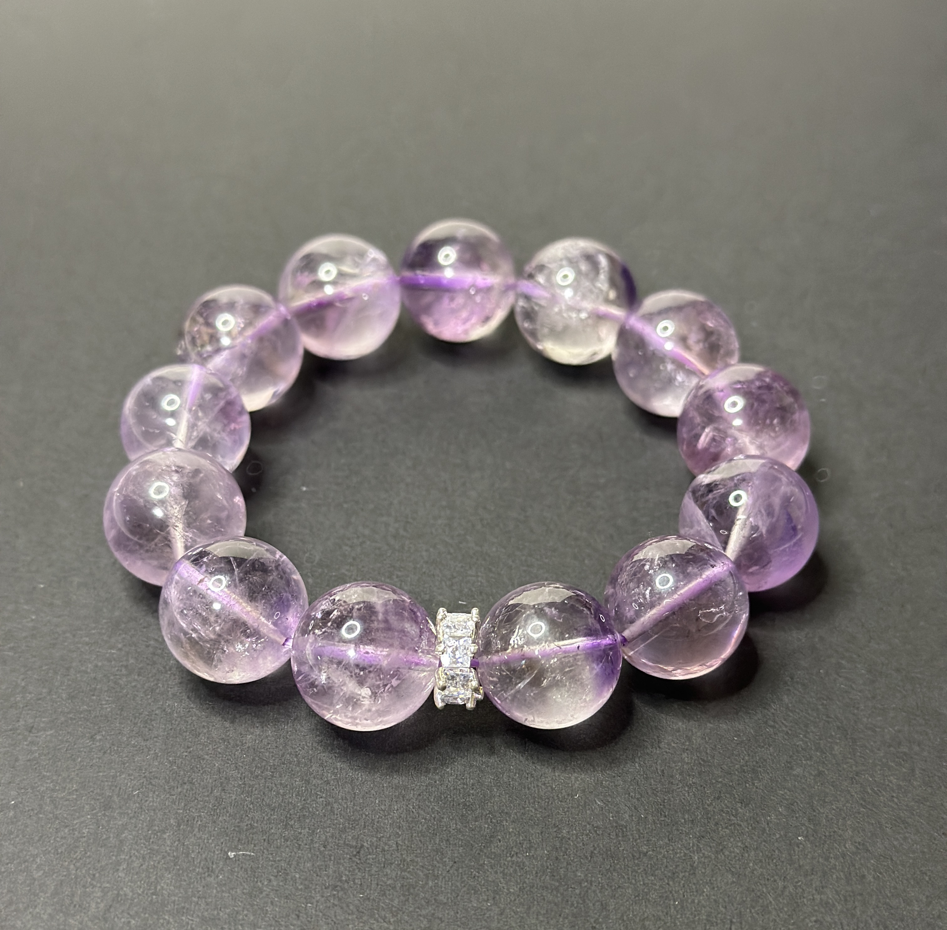 アメジスト ブレスレット ボリビアアメジスト　水晶　パワー*ストーン