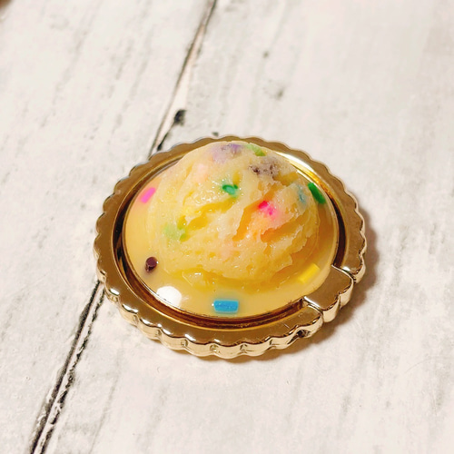 アイスなスマホアクセサリー◇フェイクスイーツ レジン スマホリング