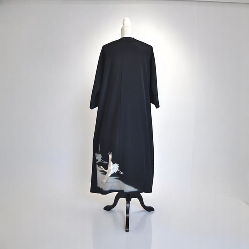 【Tono様】フォーマルワンピース（4点）✿黒留袖✿和モダン（着物リメイク） 3XL ,着物リメイク,上品ワンピース, 黒留袖リメイク ワンピース, ,上品