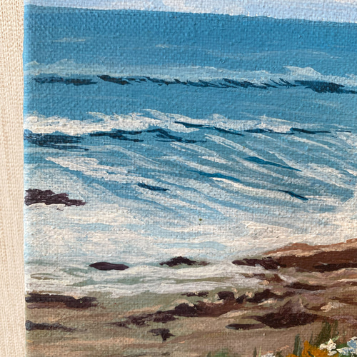 潮騒と花の調べ – アクリル画」 絵画 Leonhardt 通販 19098748｜Creema