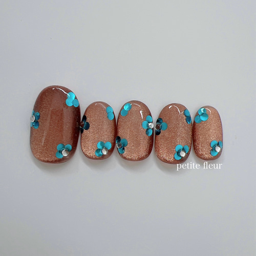 ［34］ネイルチップ ホロフラワー マグネットネイル ホログラム 花 オーダー 34］ネイルチップ ホロフラワー マグネットネイル ホログラム 花