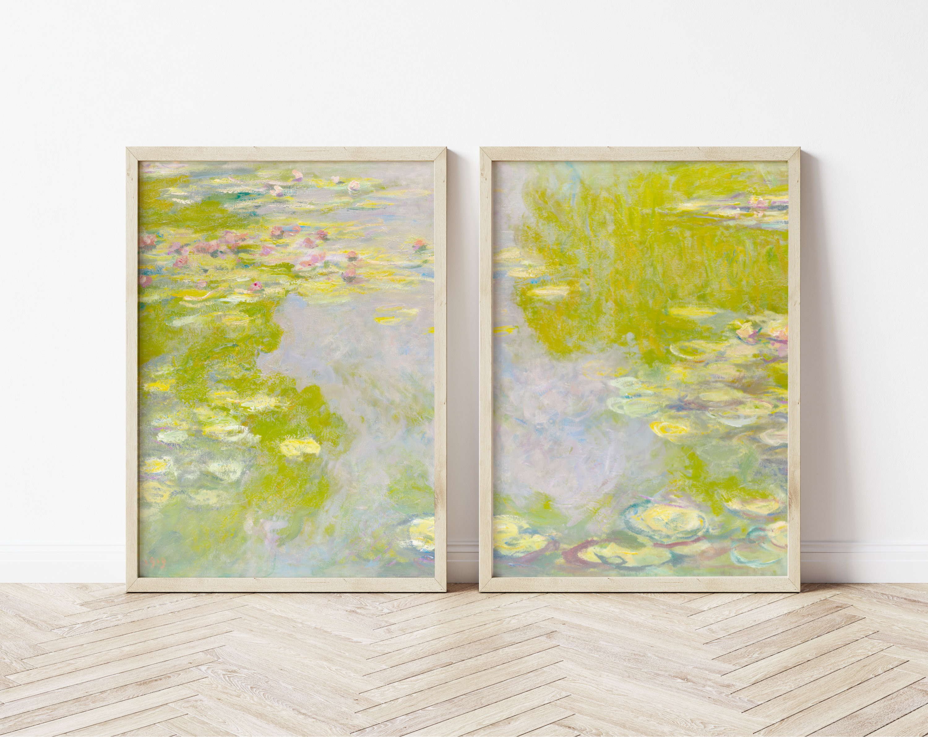 アンティーク モネ 睡蓮 複製画 ポスター柄 絵画 油絵 油彩画 アート 複製画 送料無料 絵画 油彩画 油絵 模写クロード・モネ「睡蓮