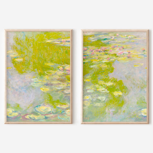 アンティーク モネ 睡蓮 複製画 ポスター柄 絵画 油絵 油彩画 アート アンティーク モネ 睡蓮 複製画 ポスター柄 絵画 油絵 油彩画