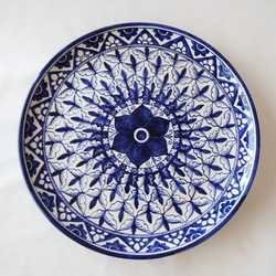 絵皿 26cm GEO038 マヨリカ焼き イタリア陶器 シチリア 大皿 CERAMICHE