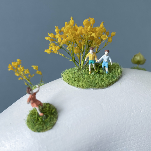 moss hippo（モスヒッポ）_カバの置物＜カバの上で暮らす：ミモザ.ver＞ 6枚目の画像